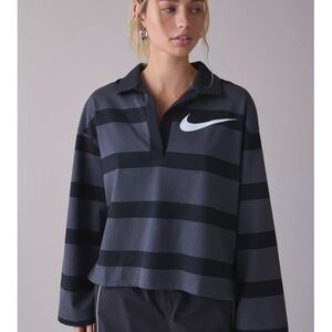Nike Oversized Striped Rugby Shirt